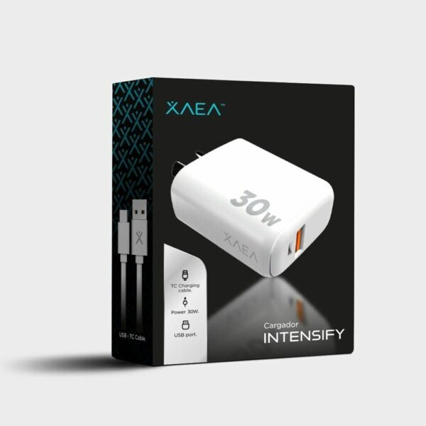 Cargador 220V MODX-C015 - INTENSIFY - 1 USB 1TC + Cable USB a Tipo C Cargador 220V MODX-C015 - INTENSIFY - 1 USB 1TC + Cable USB a Tipo C
