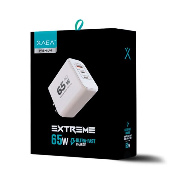 ADAPTADOR-CARGADOR 220V MODX-616 EXTREME - 6,2A - 1USB + 2TC - XAEA Cargador XAEA Extreme MODX-616 6.2A USB + Dual Tipo C Blanco
