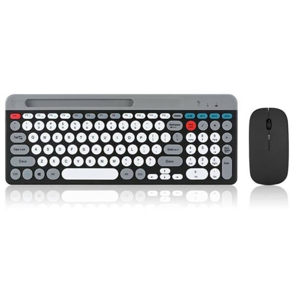 COMBO INALAMBRICO RECARGABLE W+BT MODX-064 - XAEA - GRIS Combo Teclado + Mouse Inalámbrico Recargable MODX-064 Gris