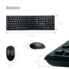Teclado español + mouse wireless Netmak NM-KB760 3 Teclado español + mouse wireless Netmak NM-KB760