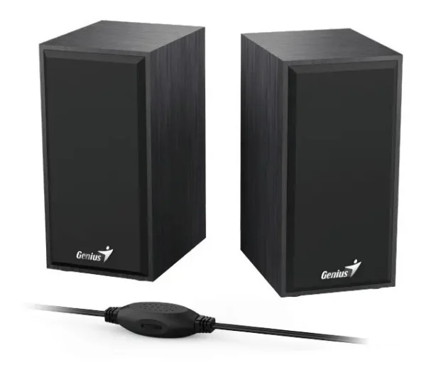 parlante pc genius black 3 Parlantes 2.0 6W Genius SP-HF180