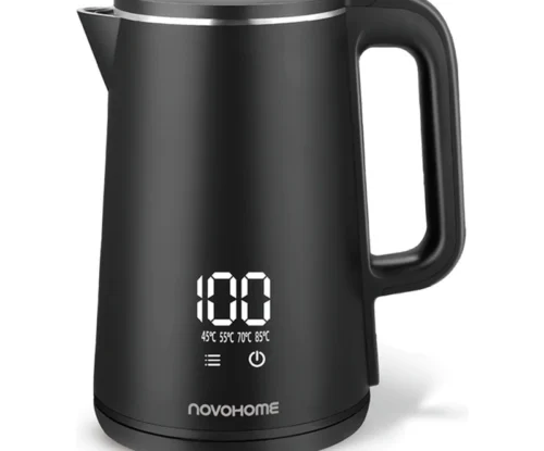 pava electrica novohome negro Pava eléctrica Display Táctil Digital 1.7L NovoHome NH-EKV100