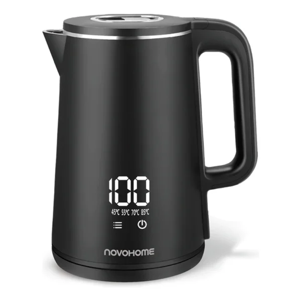 pava electrica novohome negro Pava eléctrica Display Táctil Digital 1.7L NovoHome NH-EKV100